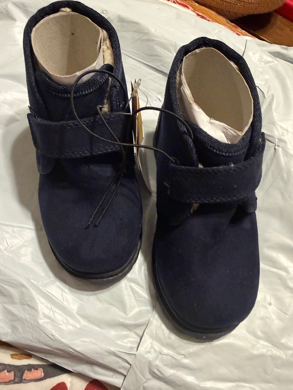 NWT Cat & Jack Toddler Boys Magnus Boots Navy Blue Size 8